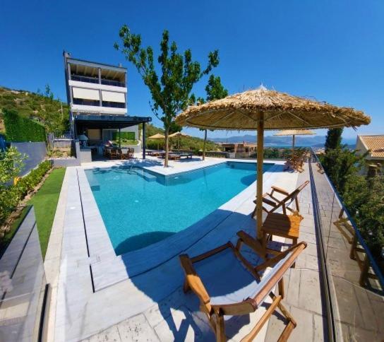 "Stergiou Luxury Apartment 2Nd Floor" Με Κοινη Πισινα Saronida Exterior photo